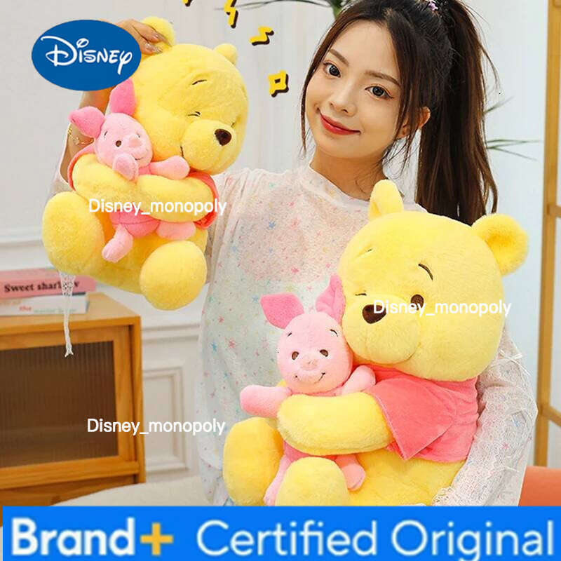 Disney 35-60cm Winnie The Pooh Piglet Plush Toys Large Cartoon Plushie Anime Birthday Pillow Doll Stuffed Gift for Kids Xmas H260126