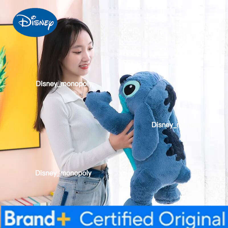 Disney 100cm Big Size Stitch Cartoon Anime Plush Stuffed Doll Room Plushies Pillow Cute Ornaments Children's Holiday Gifts H260126