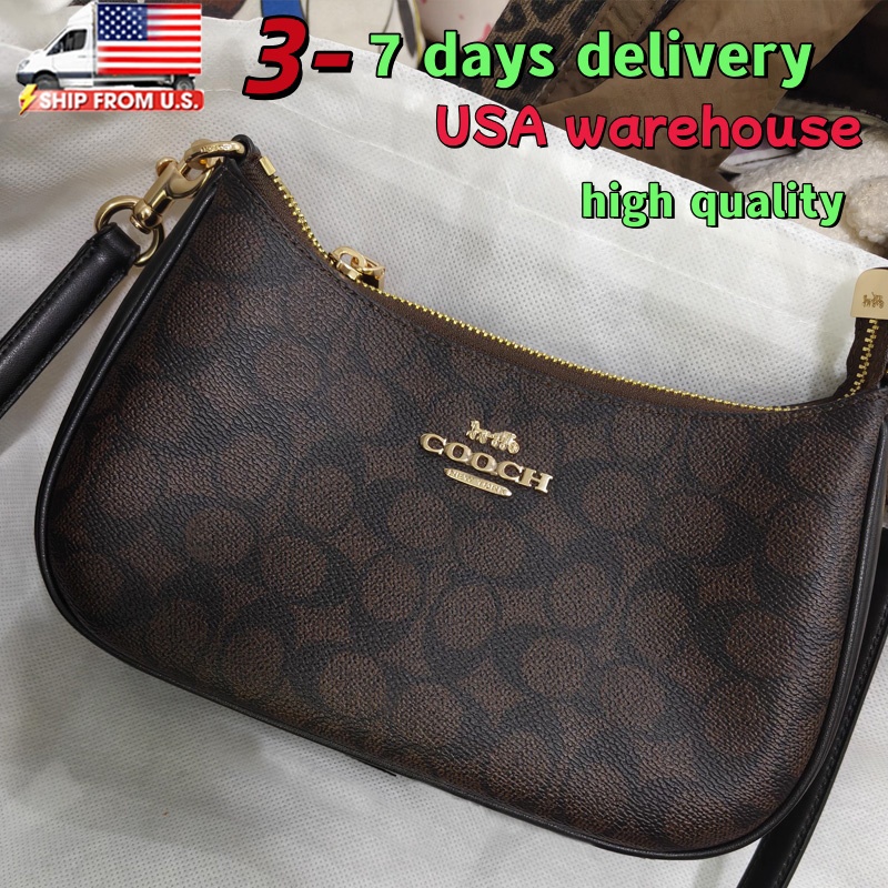 High Quality Women's Teri Bag Letter Pattern Underarm Bag Trendy Handbag Teri shoulder Bag Underarm Bag High-End Crossbody Bag Chain Hobo Bag