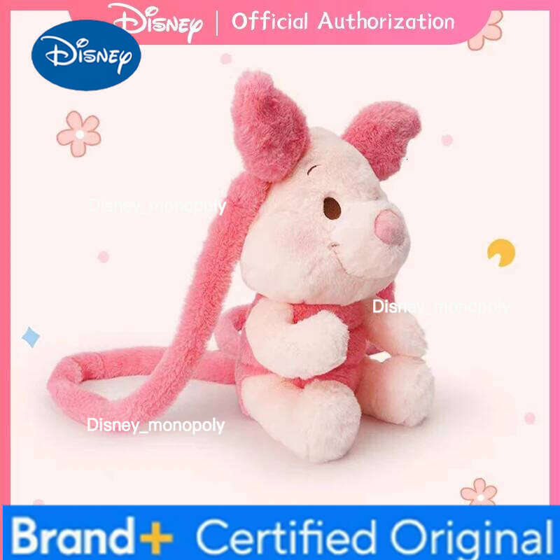 Disney 30CM Winnie The Pooh Piglet Plush Toy Bag Knapsack Cute Cartoon Animal Doll Anime Companion Memorable Birthday Gift H2601261
