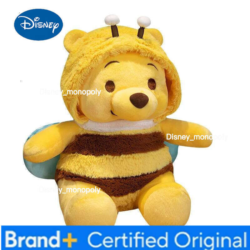 Disney Bee Plush Toy 25/35/50 Cm Kawaii Cartoon Winnie The Pooh Children'S Gift Doll Ornament H260126