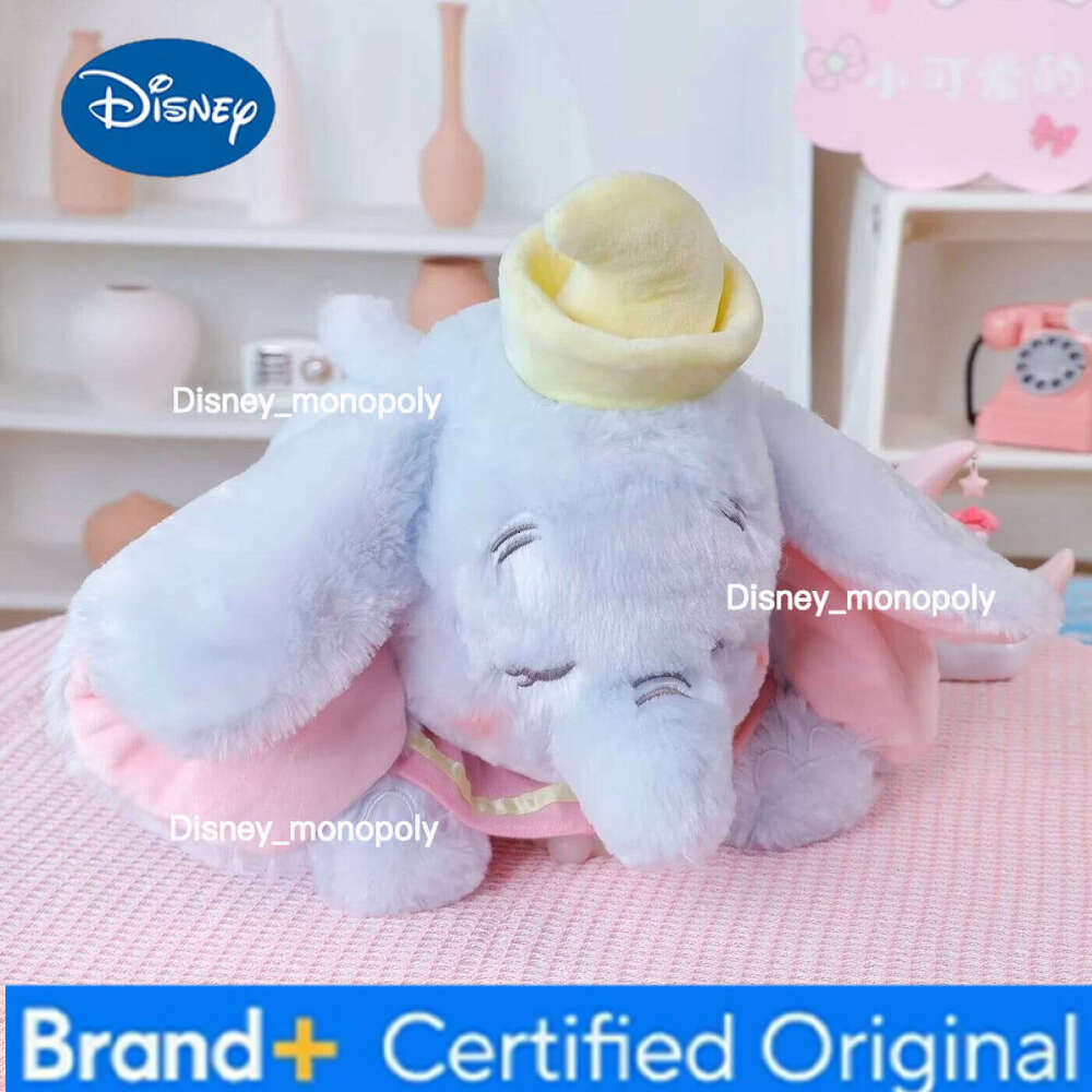 Disney Big Size Dumbo Plush Toy Very Soft Cuddly Stuffed Animal Sleeping Elephant Plushies Throw Pillow Birthday Gifts H260126