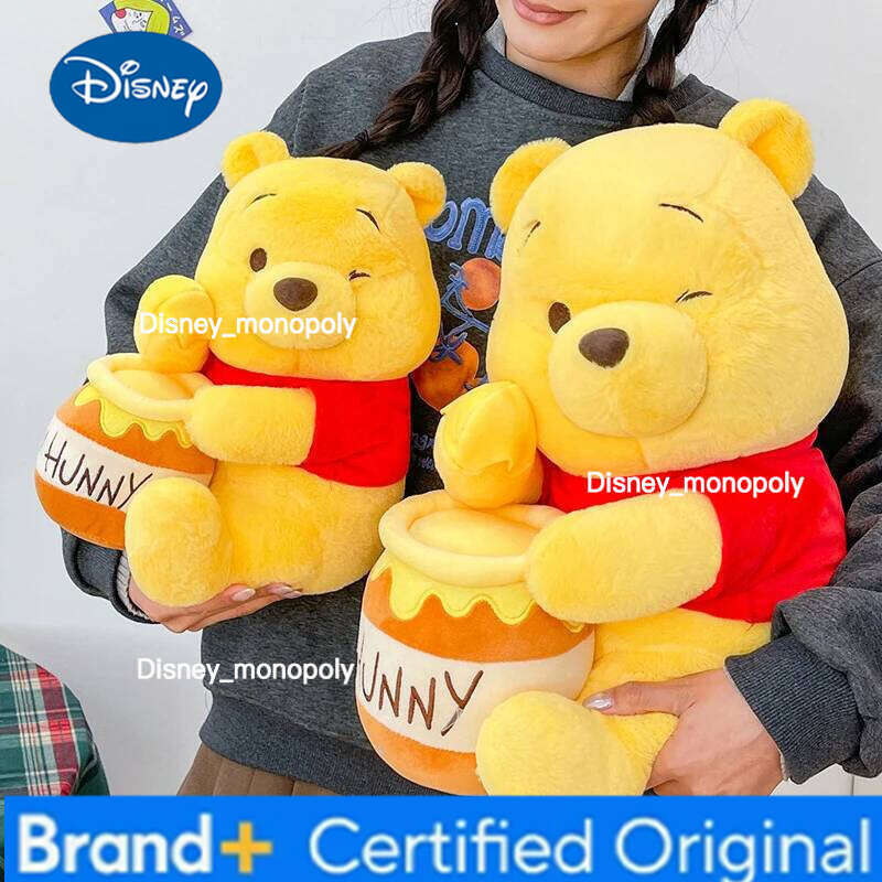 Disney 32-90cm Winnie The Pooh Plush Toys Cute Large Cartoon Plushie Anime Birthday Pillow Doll Stuffed Gift for Kids Xmas H260126