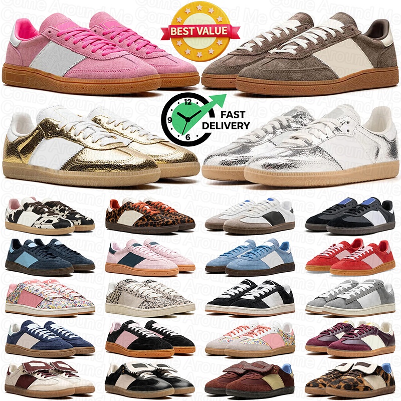 with box men women designer shoes flat sneakers mens trainers Gold Metallic Silver Black White Blue Red Pink Green Brown Grey suede leather
