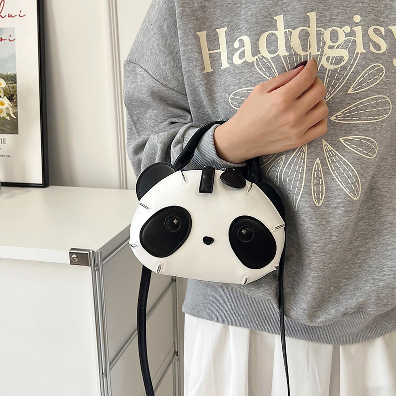 Childlike Cute Panda Style Crossbody New Large Capacity Children's Shoulder Cartoon Internet Celebrity Hot Bag