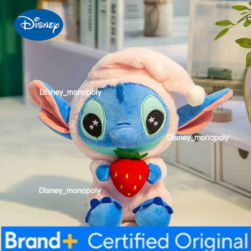 Disney 25cm Stitch Mickey Cartoon Kawaii Soft Stuffed Dolls Girls Companion Plush Toys Homedecor Pillow H260126