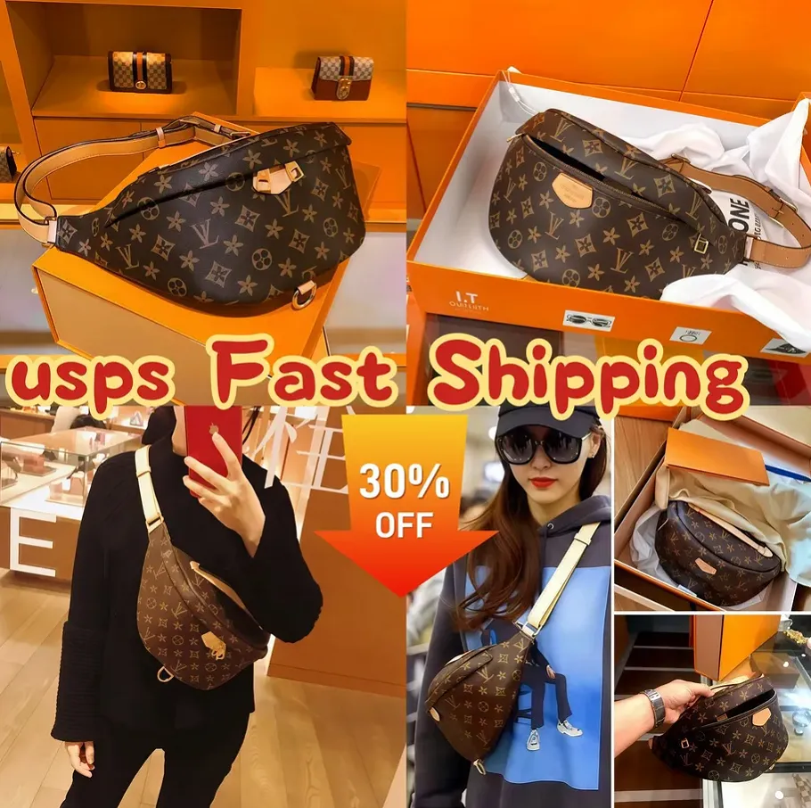 Designers Luxury Waist Bags Cross Body Newest Handbag Famous Bumbag Fashion Shoulder Bag Brown flowers Bum Fanny Pack Purse Crossbody Bag 10A
