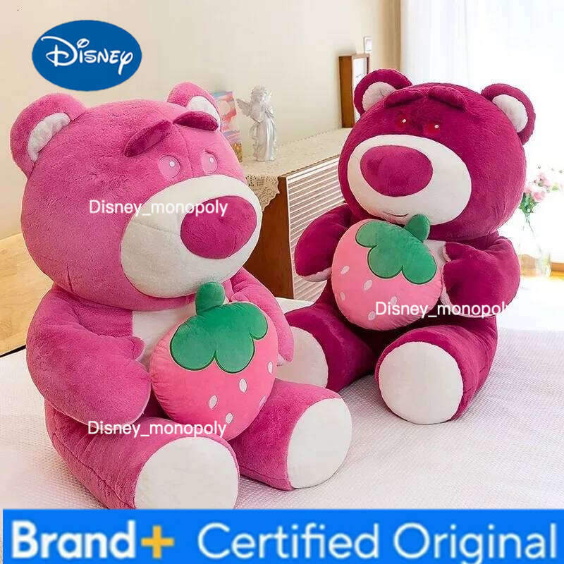 Disney / Cute Hug Toy Cartoon Anime Strawberry Bear Plush Doll Sleep Pillow Gift for Girlfriend's Birthday H260126