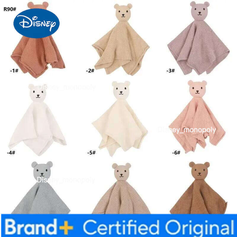 Disney K1MA Bear Snuggle Toy Infant Soothe Appease Towel Blanket for Toddlers Newborns H260126