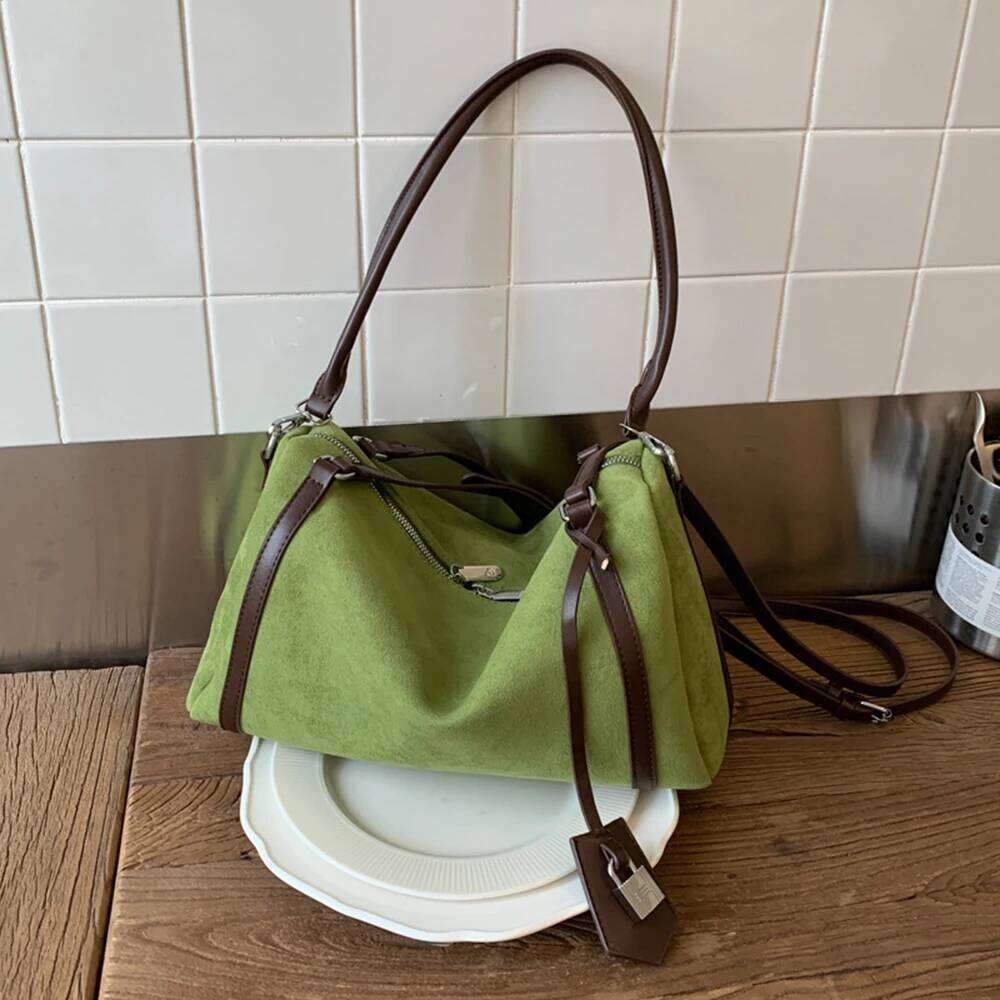 Vintage Matte Leather Crossbody Large Capacity Shoulder Tote Simple Women Pack Fashion Style Bag For Commute Daily Use XJ260125