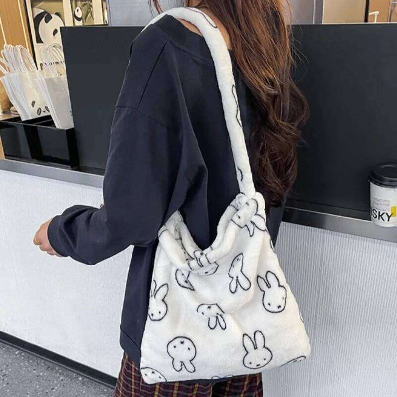 Plush Single Shoulder Fashion Casual Crossbody Anime Rabbit Pattern Single-shoulder Bag for Women Girl Gifts New XJ260125