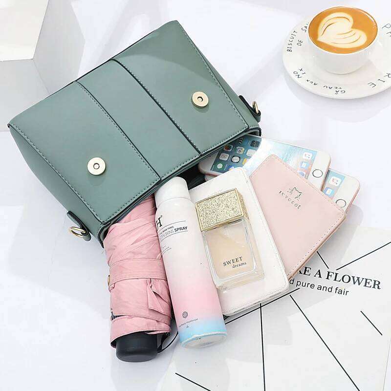 High Quality Leather Handbag Purse Women's Bag 2023 Trend Luxury Brand Designer Shoulder Crossbody Sac Lady Messenger Small Tote XJ260125