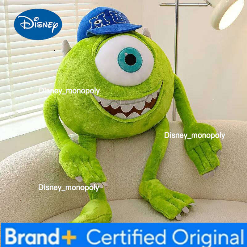 Disney Monster University Mike Wazowski Plush Long Leg Big Eye Doll Stuffed Pillow Sofa Back Cushion Room Decoration Toys Gifts H260126