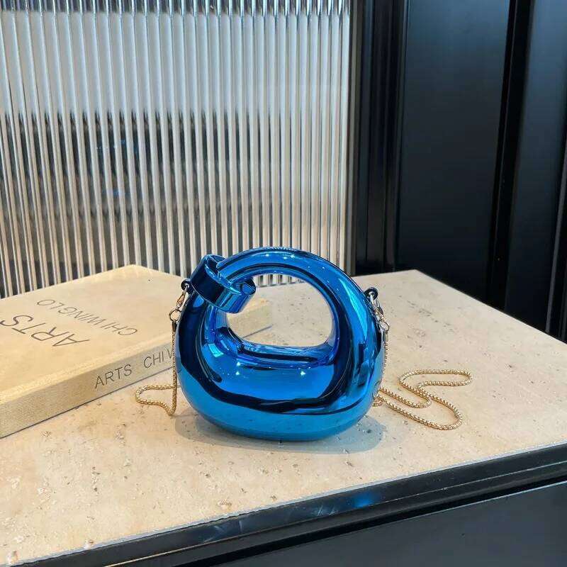 Fashion Crescent Mini Acrylic Chain Evening for Women, Shoulder and Crossbody Bag XJ260125