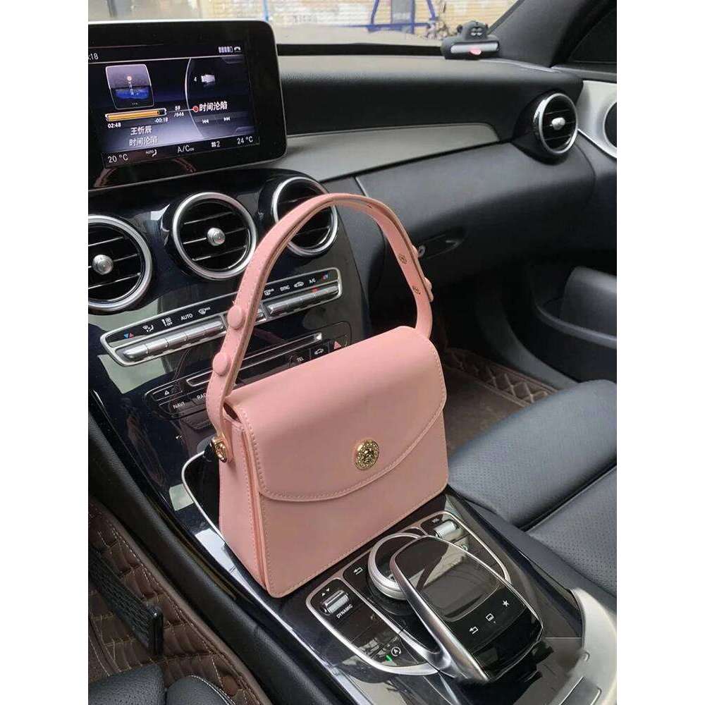 Wine Red PU Crossbody Bag 2023 New Women's Exquisite Lock Design Single Shoulder Bags Classic Simple Versatile Ladies Handbag XJ260125