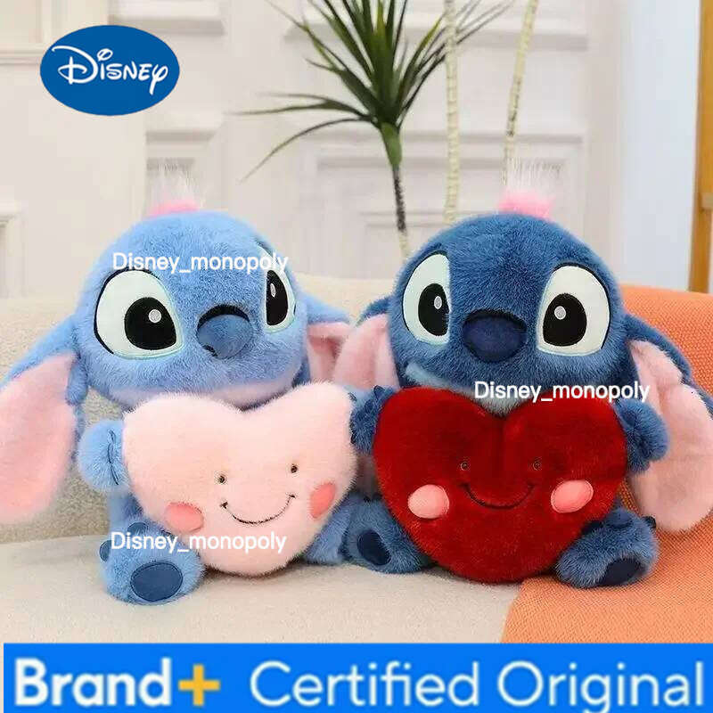 Disney 25cm Lilo and Stitch Plush Toy Cartoon Anime Stuffed Kawaii Valentine's Day Love Stich Doll Plushie Kids Xmas Gifts H260126
