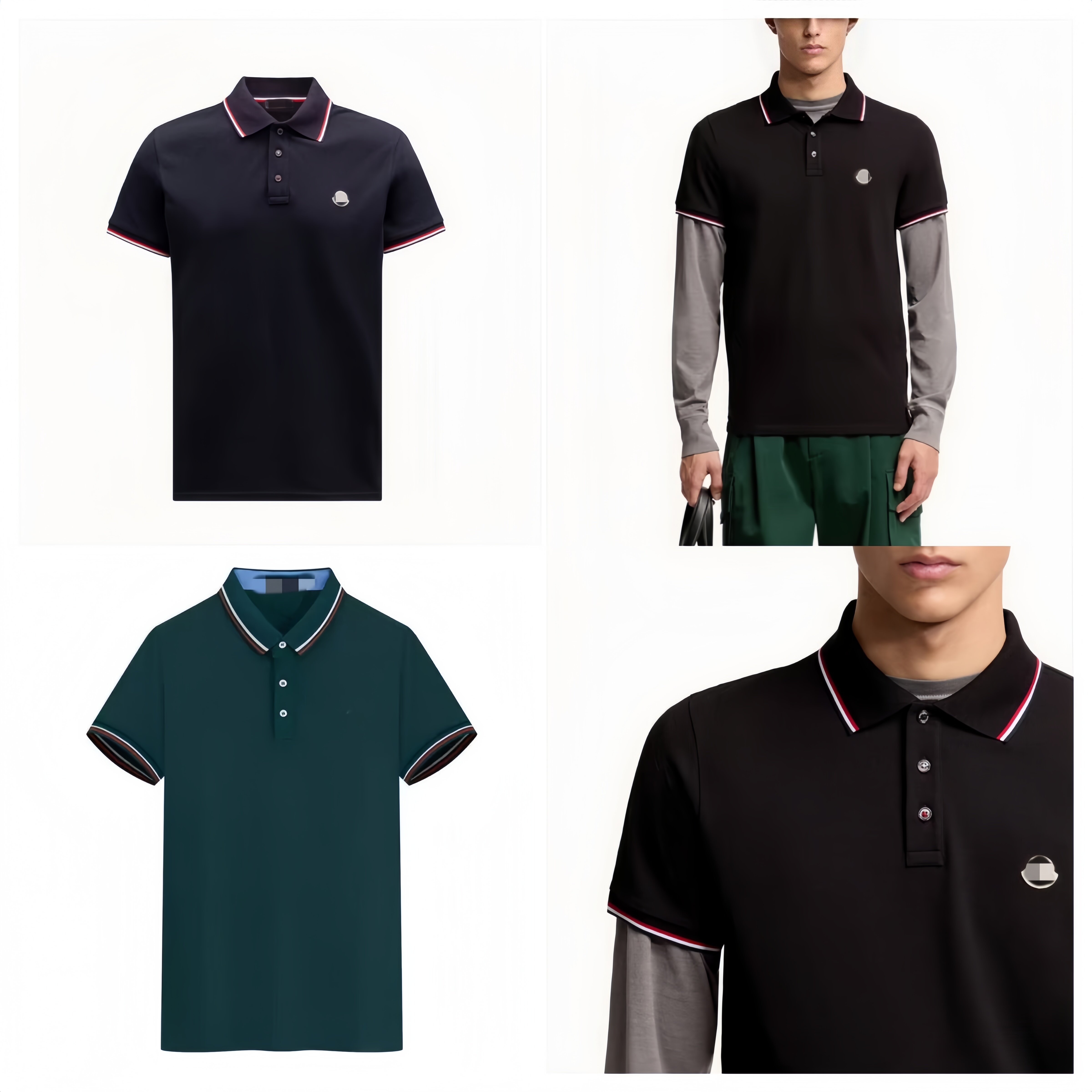 MON Polo Shirts with Logo Men's Polos Shirt Quick-dry Tees Unisex Tees for Summer Ice Silk Fabric Shirts Summer Women's Boy Man