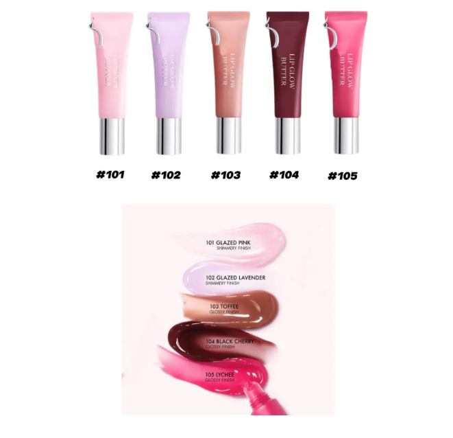 5 Colors Lip Butter 10ml Makeup Lipgloss Lip Plumper Liquid Lipstick Hydrating Smoothing Shine Lip Treatment Moisturize Shiny Lips Oil Jelly Gloss Bea