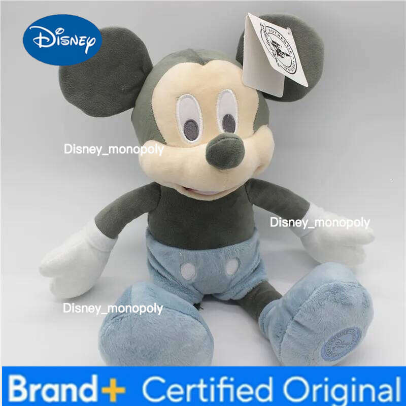 Disney 35cm Classic Retro Mickey And Minnie Mouse Plush Toys Stuffed Soft Doll For Children Birthday Gift H260126