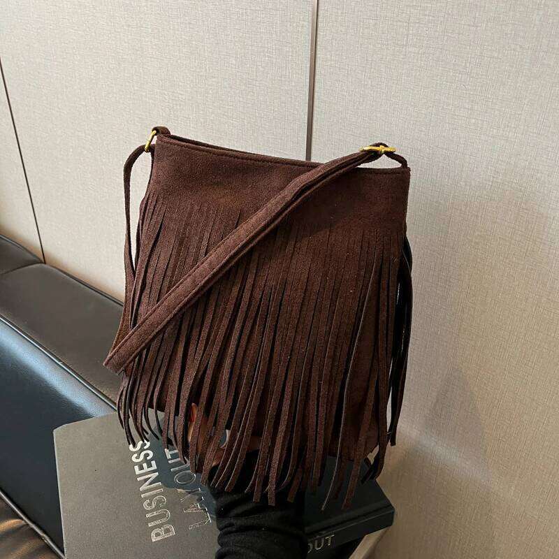 Oxford Zipper Large Capacity Crossbody Tassel Ethnic Female 2025 High Quality Solid Color Versatile Shoulder Bags XJ260125