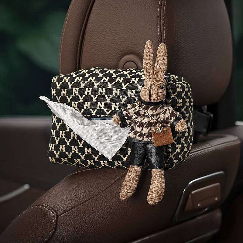 Advanced Sense Thousand Bird Lattice Tissue Female Car Seat Back Armrest Paper Box Interior Decoration Supplies