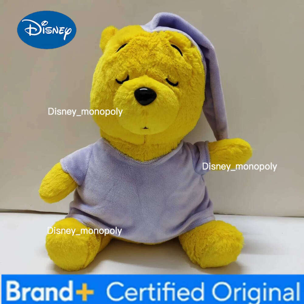 Disney 30cm Series Bear Stuffed Toys Kawaii Pajamas Winnie the Pooh Plush Dolls Gifts for Children Kids H260126