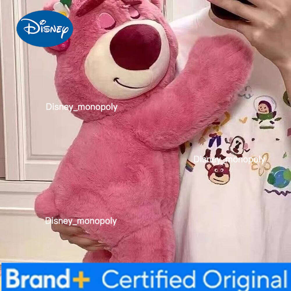 Disney Toy Story Lotso Cute Bear Strawberry Sofa Plush Pillow Stuffed Toys Children Girls Friends Festivals Birthday Gift H26012611