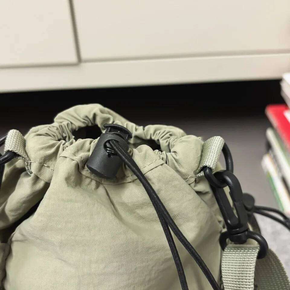 Lightweight Bucket Crossbody Bag for Women, Nylon with String Opening & Interior Phone Pocket XJ260125