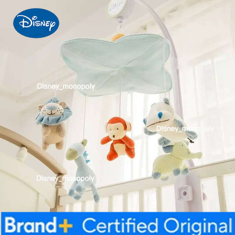 Disney Bed Bell Mobile Rattles Soft Felt Astronaut Sky Newborn Music Box Hanging Toy Crib Bracket Baby Gifts Toys H260126