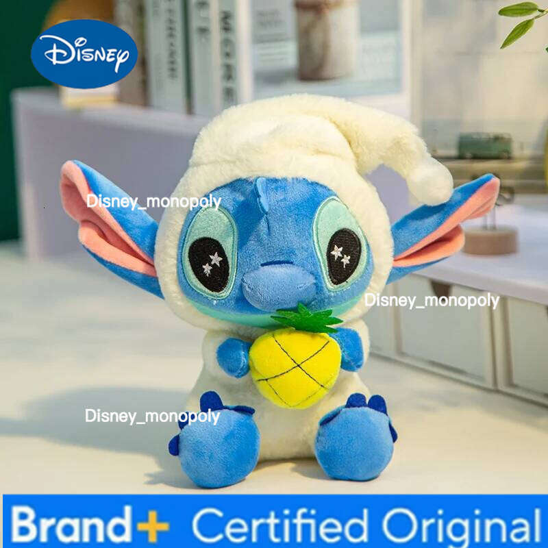 Disney 25cm Stitch Mickey Cartoon Kawaii Soft Stuffed Dolls Girls Companion Plush Toys Homedecor Pillow H260126