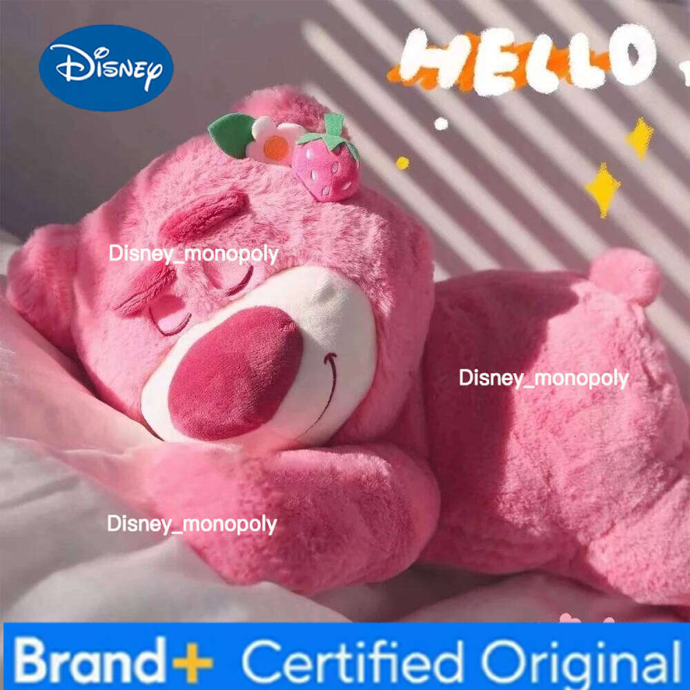 Disney Toy Story Lotso Cute Bear Strawberry Sofa Plush Pillow Stuffed Toys Children Girls Friends Festivals Birthday Gift H260126