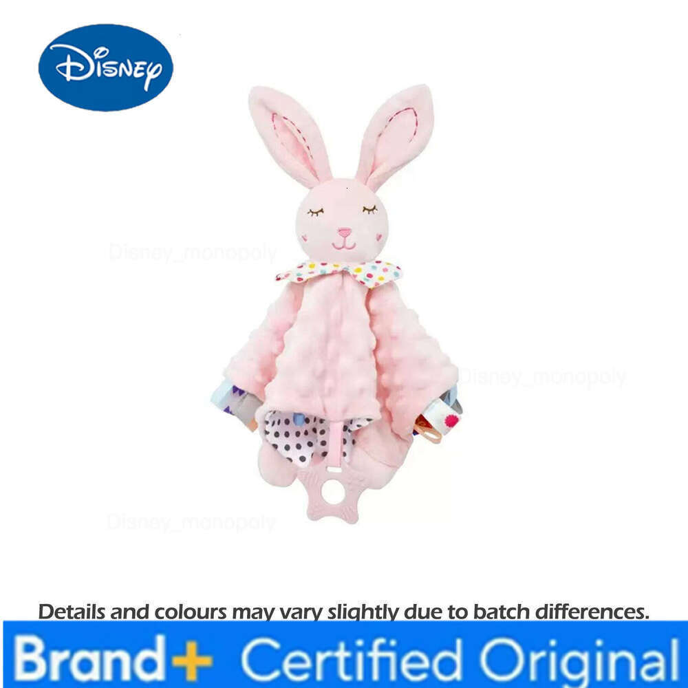 Disney Rabbit Comforter Blanket Soft Appease Baby Rattle Animals Toys Soothe Reassure Sleeping Towel Lathe Hanging Toddler H260126