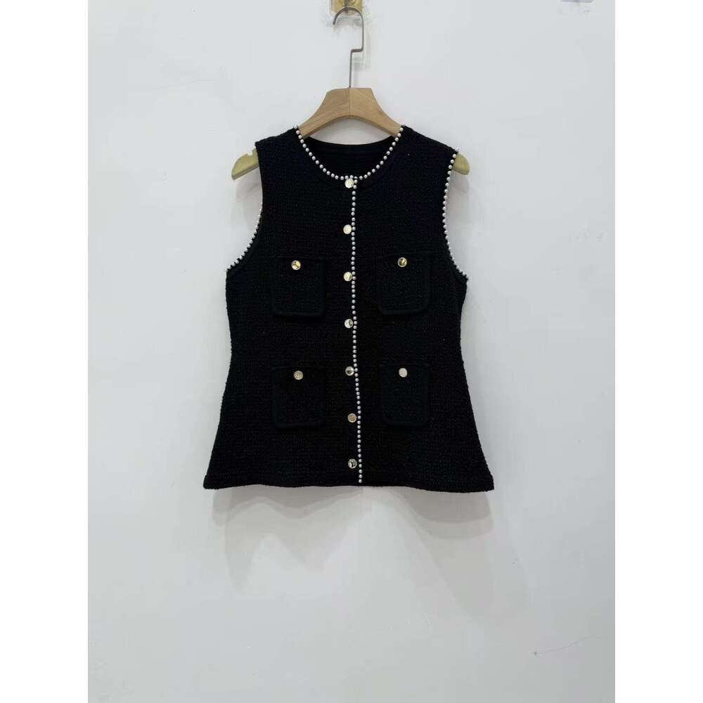 2026 Autumn New Designer Style Beaded Knitted Tank Top Skirt 2-piece Set for Women