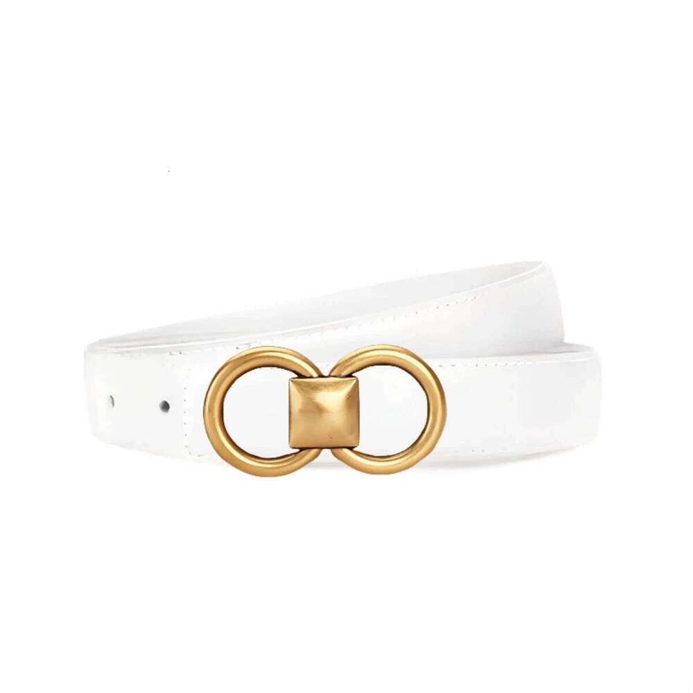 Durable Genuine Cowhide Leather Belt Women, Timeless Classic Design, Versatile For Business Casual & Everyday Outfits
