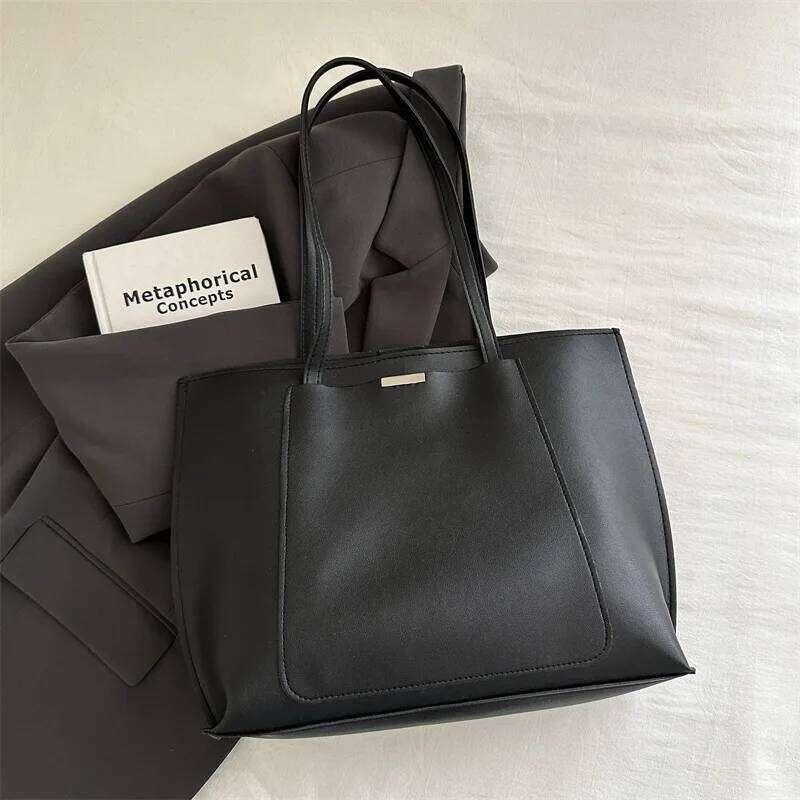 New large-capacity shoulder trendy tote bag, new retro commuter handbag XJ260125