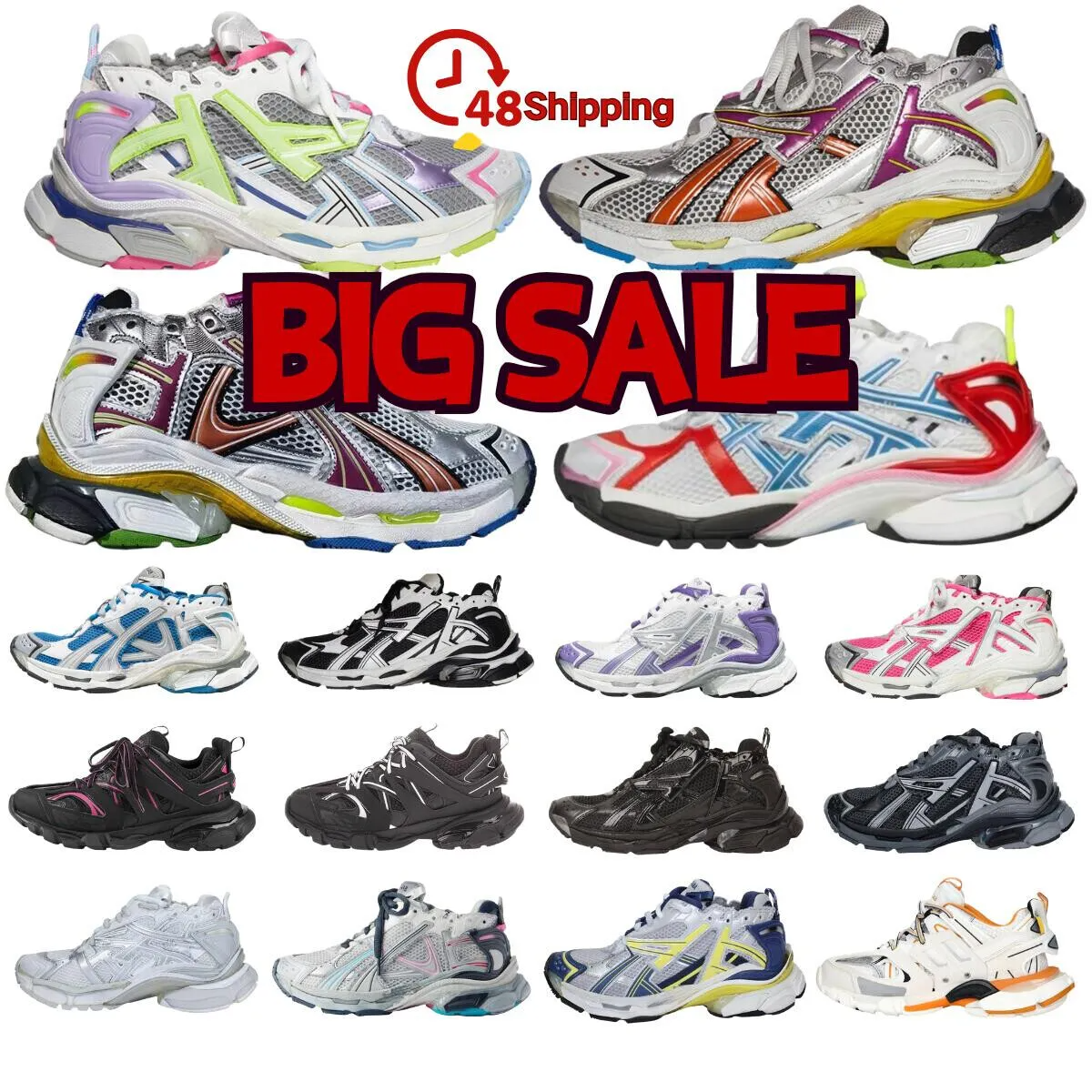 Brand Sneakers Track Runners 7.0 7.5 3.0 Designer Platform All Black white Multicolor Pink Blue Grey Ancien Daddy men women trainers Tennis Shoes X250207 24 dc