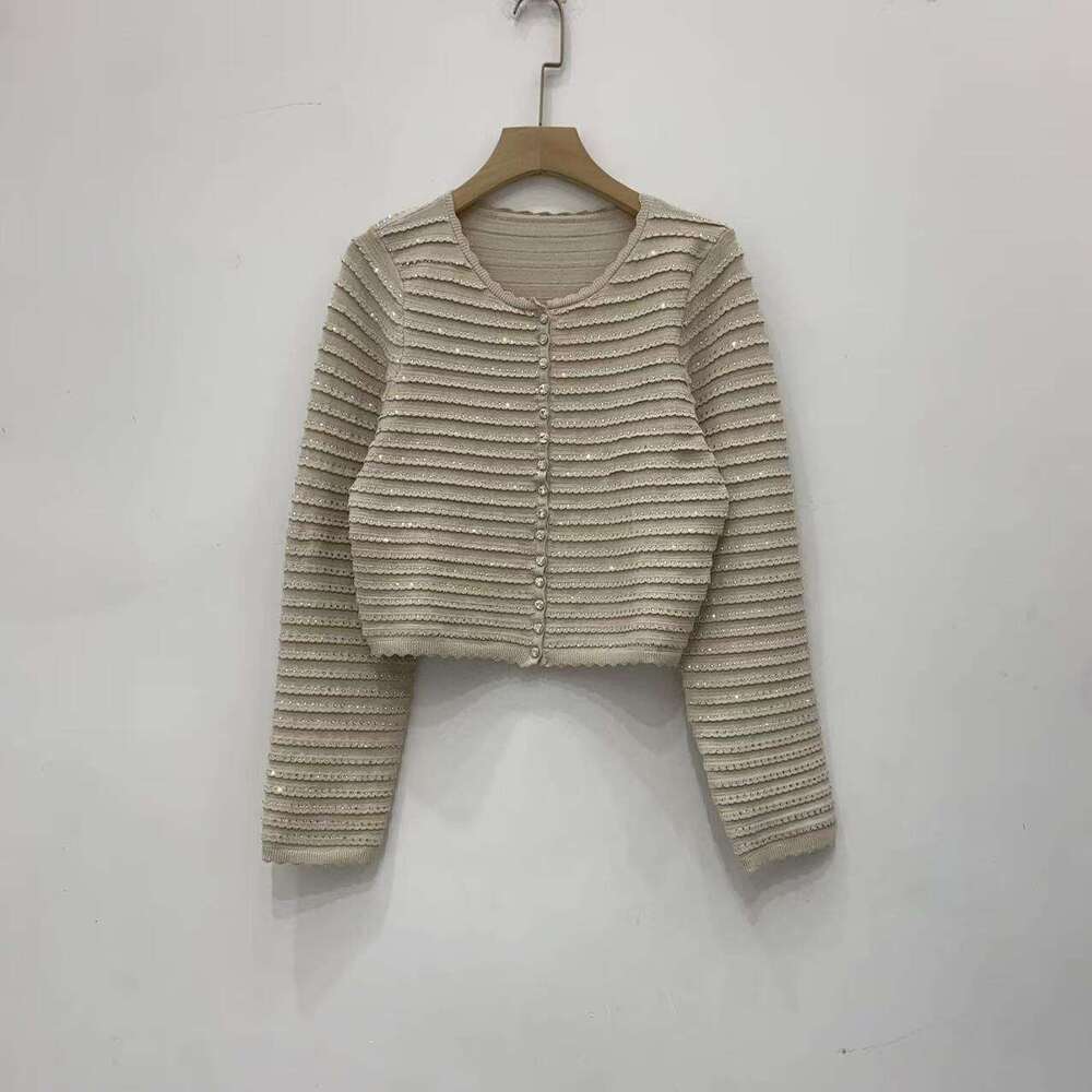 French Elegance 2026 Spring New Fashionable, Fresh and Simple Water Diamond Knitted Cardigan Tank Top Women's Skirt