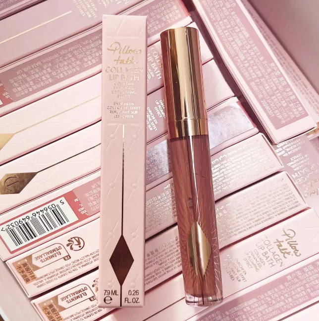 Collagen Lip Bath 7.9ml Lipgloss Beauty Makeup Liquid Lipsticks Moisturzing Repulpant Lip Plumping Lipglaze Shiny Glitter Lips Gloss Oil 4 Color WONS# PT# RG# PTM#