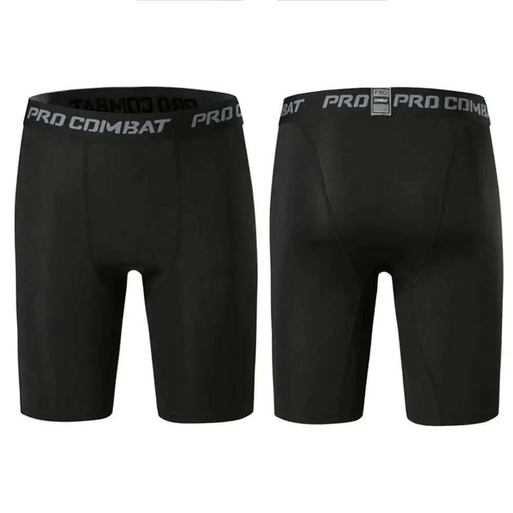1 Pcs Mens Plus Size Black and White Long Sports Underwear Running Fitness Basketball Football Elastic Waist Shorts Teenagers 260121