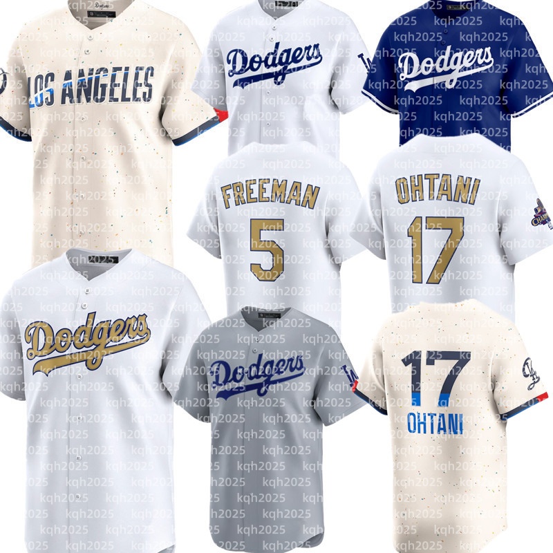 Custom Dodgers Baseball Jersey Jackie Robinson Fernando Valenzuela Shohei Ohtani Mookie Betts Freddie Freeman Yoshinobu Yamamoto Kyle Tucker Enrique Hernandez