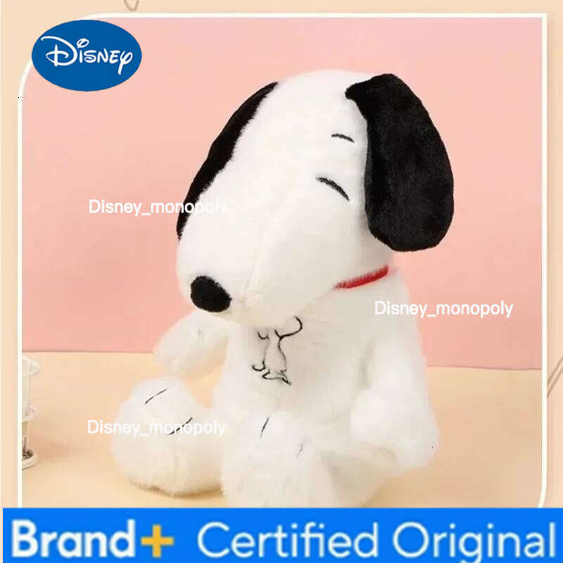 Disney Breathing Soothing Snoopy white dog Plush Sleeping Companion Music and Light Doll Sensory Stuffed Toy Kids Gifts H260126