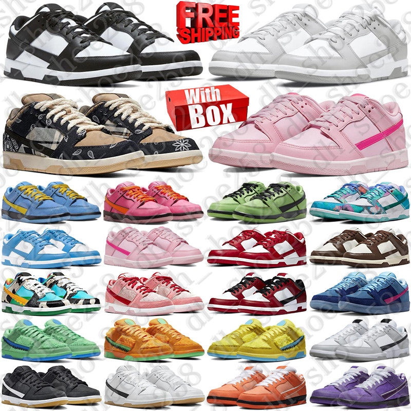 Free Shipping With Box Designer sneakers sb Shoes dunckes travisscot trainers travis dunkssb mens dunklows womens duncs low chaussure dunsk fashion