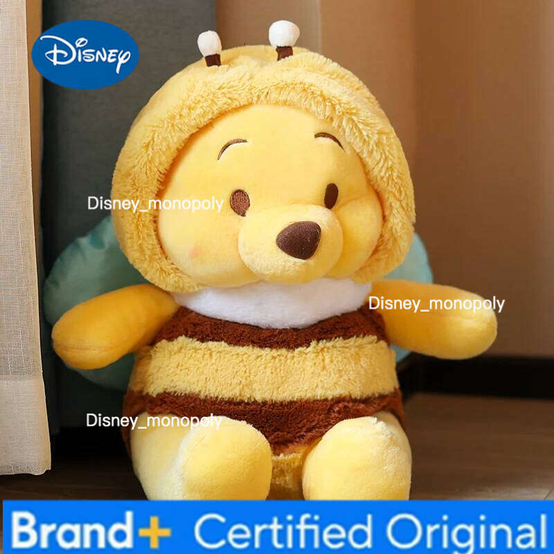 Disney Pooh Plush Toy Stuffed Animal Cartoon Winnie Bear Cosplay Bee Doll Soft Plushies Children's Room Decor Gifts H260126