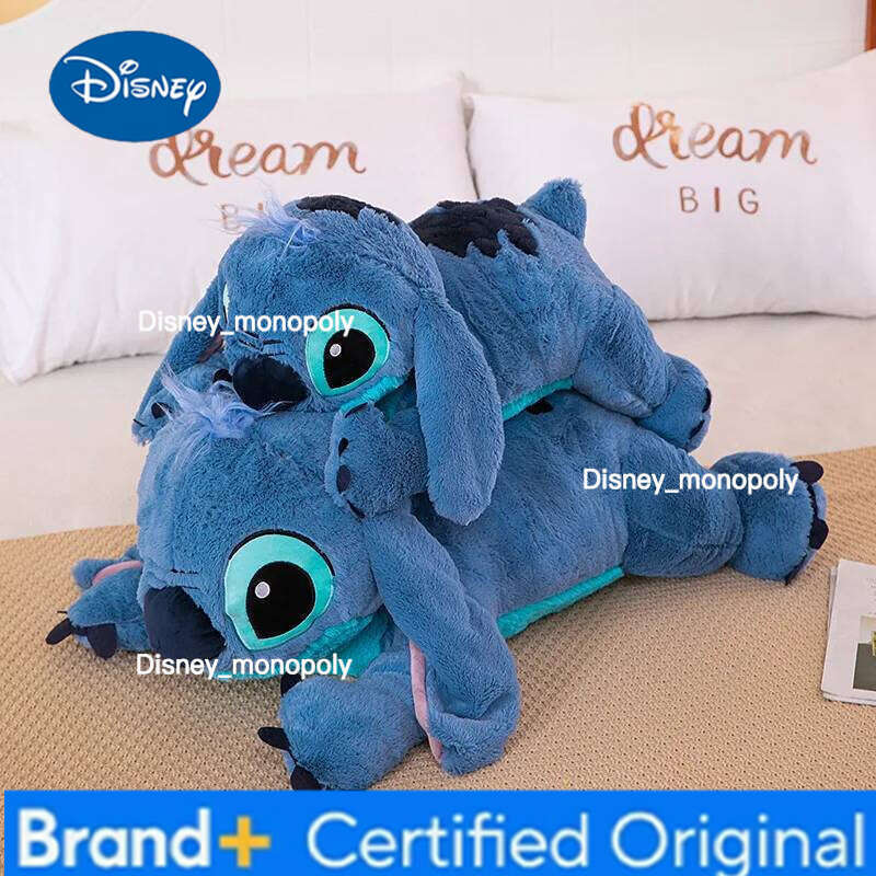 Disney 100cm Big Size Stitch Cartoon Anime Plush Stuffed Doll Room Plushies Pillow Cute Ornaments Children's Holiday Gifts H260126