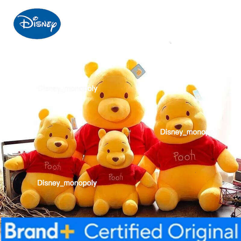 Disney 23cm Winnie The Pooh Stuffed Plush Toy Cartoon Anime Claw Machine Doll Gift for Girlfriend's Birthday H26012611