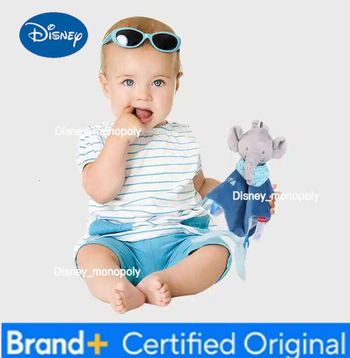 Disney Towels Newborn Baby Comforter Soothe Appease Animal Rabbit Plush Dolls Soft Security Rattles Bed Bell Saliva Towel H260126