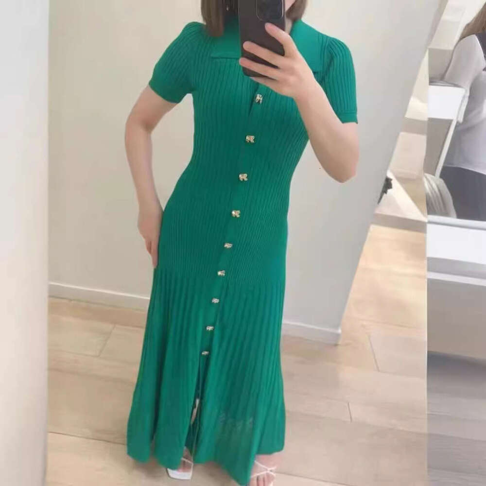 2026 early spring French elegant designer niche single breasted long neck solid color dress for children