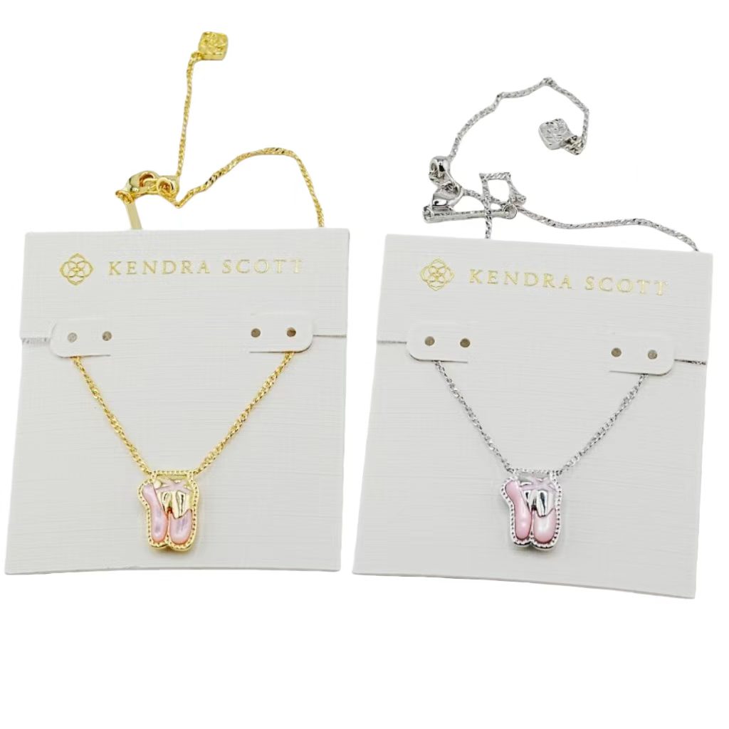 YK new gold and silver chain ballet shoes necklace, fashionable and high-end Valentine's Day gift, daily matching, trendy and exquisite