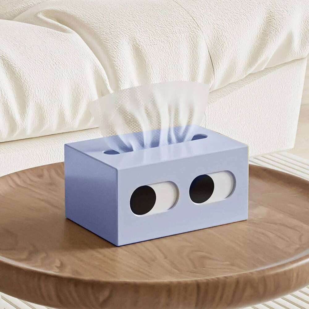 Creative Big Eyes Box Decor, Cute Cartoon Plastic Tissue Holder For Living Room Desktop Storage