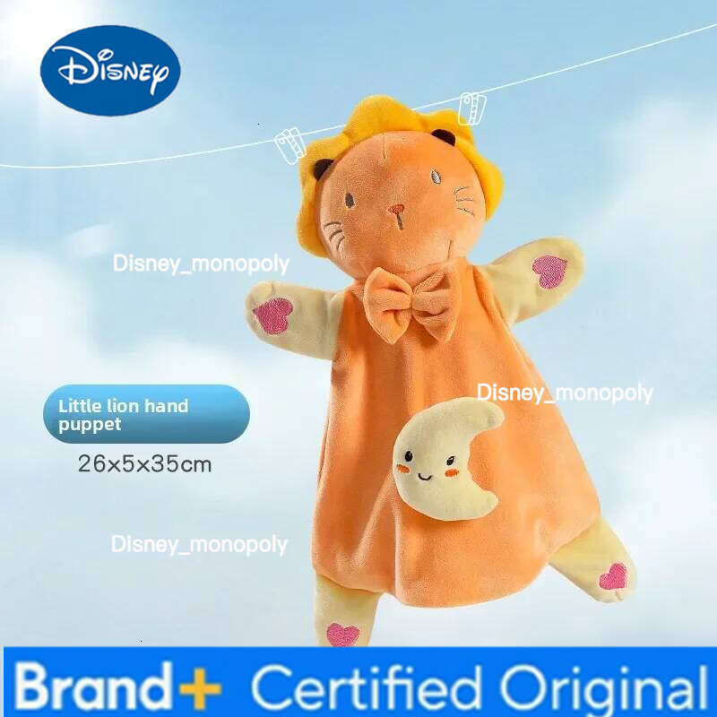 Disney New Soft Appease Baby Rattle Animals Soothe Reassure Sleeping Blankie Towel Lathe Hanging Educational Toddler Toys H260126